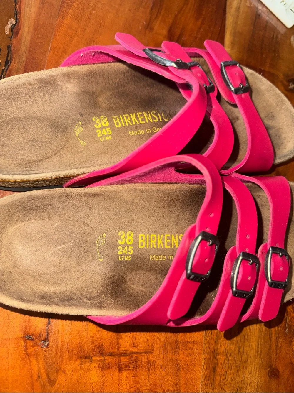 Birkenstock Florida hot pink GUC SZ 7.5